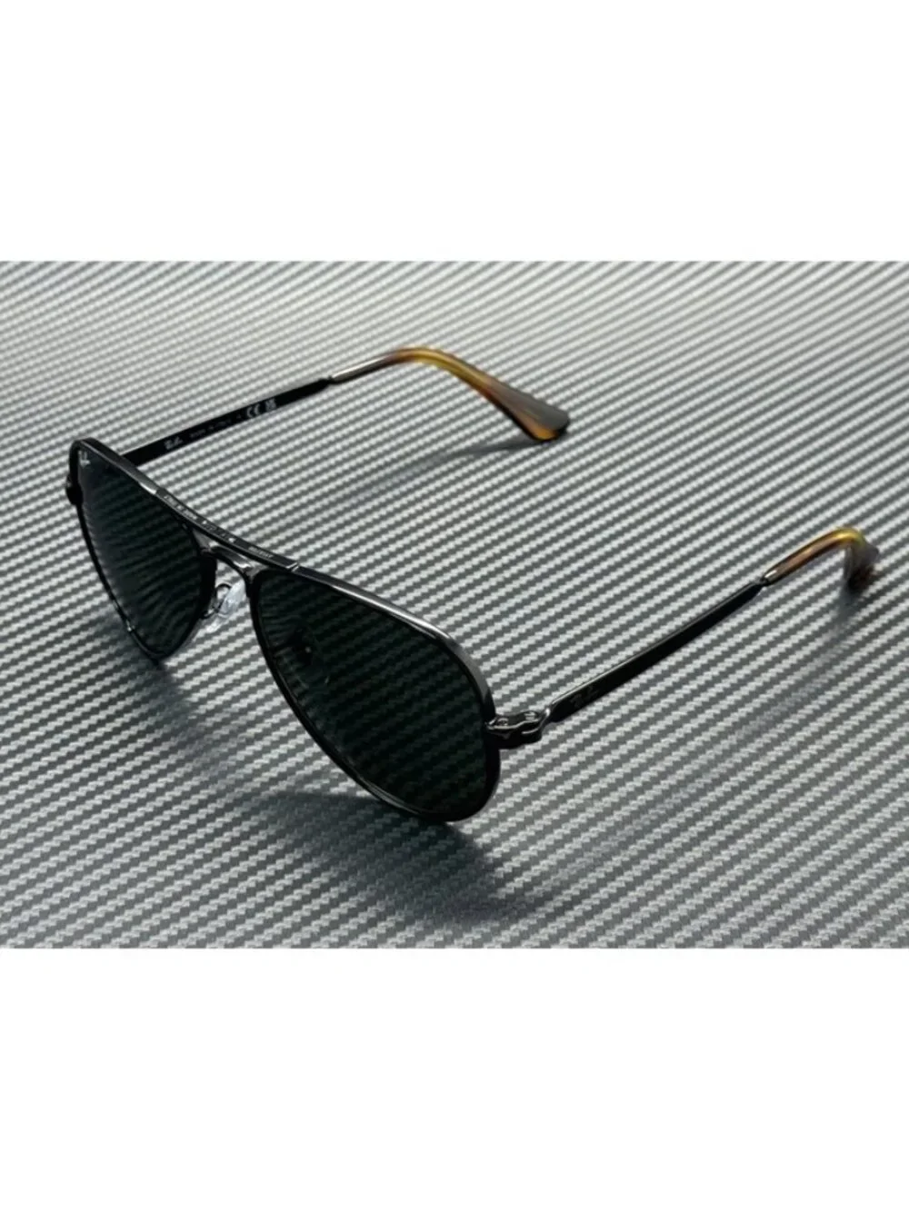 New Ray-Ban Men Black Sunglasses 58-16-145